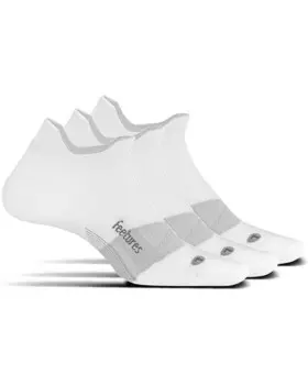 Носки Unisex Feetures Merino 10 Ultra Light No Show Tab 3-Pair Pack, цвет White 1