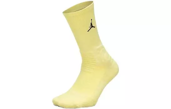 Носки унисекс Jordan до середины икры, цвет 1 double pack (light lemon yellow)