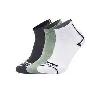 Носки унисекс LiNing Sports Life Collection, 3 пары, 3 Pack (Black/White/Gulf Green)