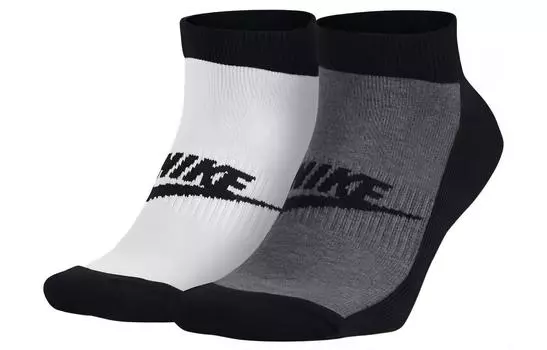 Носки унисекс Nike, 2 Pack (White+Gray)