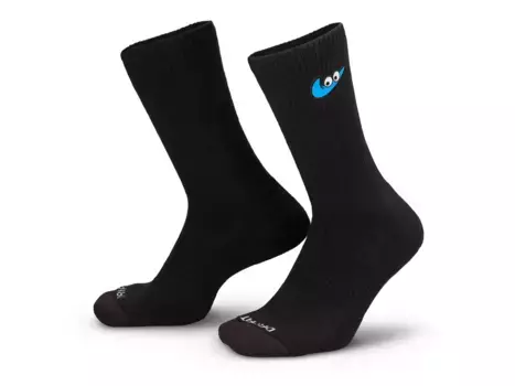 Носки унисекс Nike Everyday Plus Cushioned Crew, черный/белый/синий