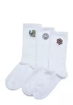 Носки UNISEX PEACE ICON 3-PACK Urban Classics, белый
