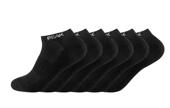 Носки унисекс PEAK, Black 6 Pack