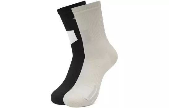 Носки унисекс серии Comfort Sports длиной до середины голени, 2 пары Skechers, 2 Pack (Beauty Black/Light Blue/0452)