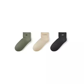 Носки унисекс серии Sports Alliance, 3 пары Skechers, 3 Pack (Vetiver/Compost Brown/Black-04RV)