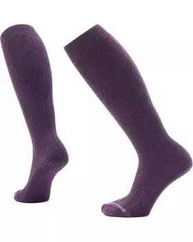 Носки Unisex Smartwool Everyday Cable Knee High Socks, цвет Purple Iris