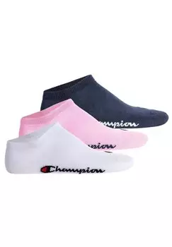 Носки UNISEX SNEAKER 3ER PACK BASIC LOGO Champion, фуксия