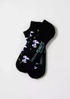 Носки унисекс Snoopy из черного органического хлопка Besocks, чёрный