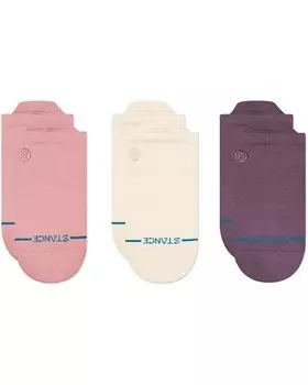 Носки Unisex Stance Icon Low Tab 3 Pack, розовый