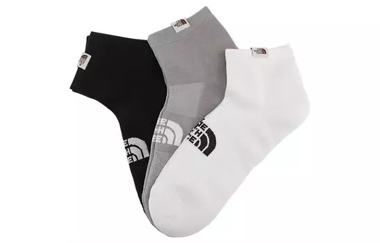 Носки унисекс THE NORTH FACE, цвет 1 set of 3 double (black + white + gray)