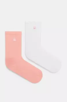 Носки United Colors of Benetton, 2 пары, оранжевый