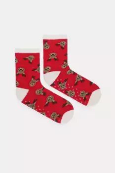 Носки United Colors of Benetton, красный