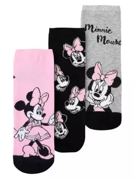 Носки United Labels 3er Pack Disney Minnie Mouse Socken Sneaker Strmpfe, разноцветный