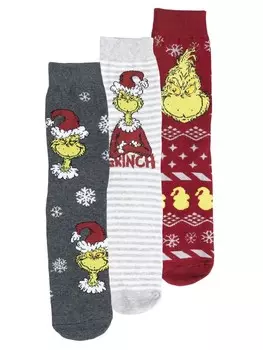 Носки United Labels 3er Pack The Grinch Socken Sneaker XMAS Strmpfe, разноцветный