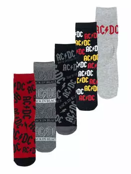 Носки United Labels 5er Pack AC/DC Rockband Socken Sneaker Strmpfe, разноцветный
