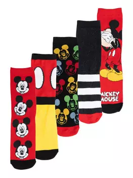 Носки United Labels 5er Pack Disney Mickey Mouse Socken Sneaker Strmpfe, разноцветный