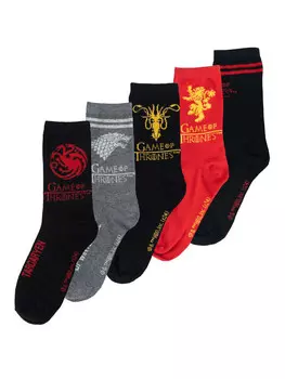 Носки United Labels 5er Pack Game of Thrones Socken Sneaker Strmpfe, разноцветный
