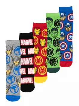 Носки United Labels 5er Pack Marvel Socken Sneaker Strmpfe, разноцветный
