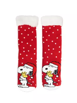 Носки United Labels Peanuts Snoopy Htten Haus Kuschel Winter, цвет rot/wei