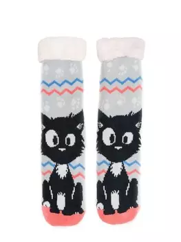 Носки United Labels Ralf Schmitz Htten Hildegard Katze Haus Kuschel, серый