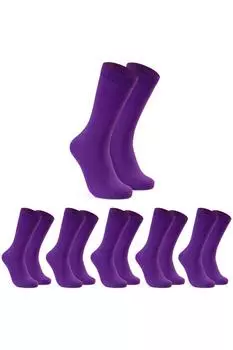 Носки, упаковка из 6 шт. CityComfort, фиолетовый