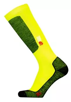 Носки UphillSport Ski HALLA, цвет hi vis yellow with black