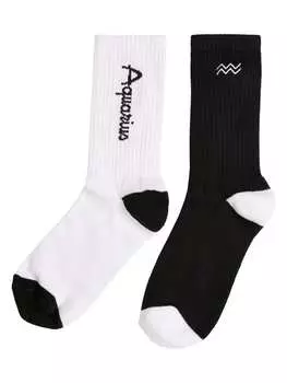 Носки Urban Classics, цвет black/white aquarius