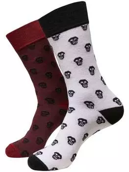 Носки Urban Classics, цвет burgundy/white