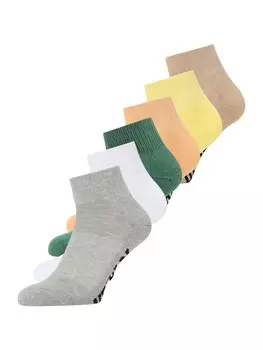 Носки Urban Classics, цвет Yellow/Mottled Grey/Dark Green/White
