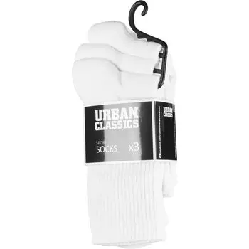 Носки Urban Classics Pack Of 3 Sport, белый