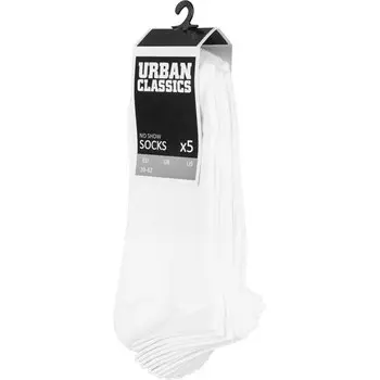 Носки Urban Classics Pack Of 5 No Show, белый