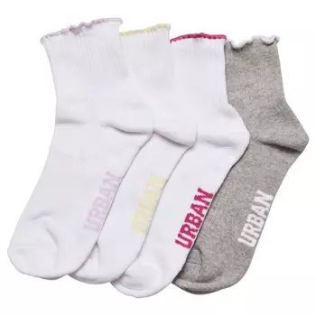 Носки Urban Classics Small Edge Short 4 шт, серый