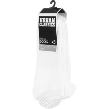 Носки Urban Classics TB1470 no show 5 шт, белый