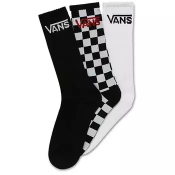 Носки Vans Classic Crew, цвет Black/Checkerboard
