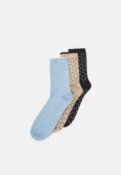 Носки VMCASSY GLITTER SOCKS 3 PACK Vero Moda, черный
