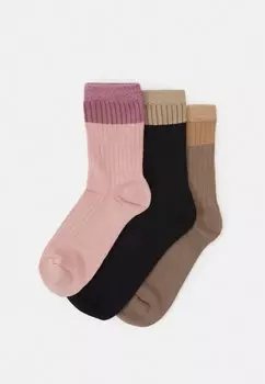 Носки VMCILLE 3 PACK Vero Moda, коричневый