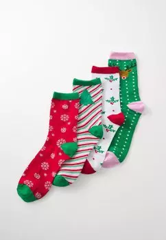 Носки VMELF GIFTBOX XMAS Vero Moda, зеленый