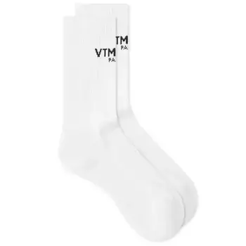 Носки Vtmnts Paris Logo, белый