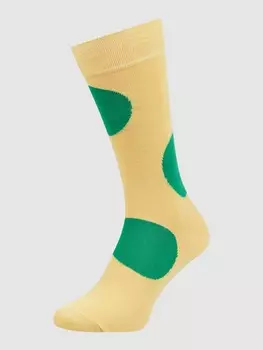 Носки в горошек Happy Socks, желтый