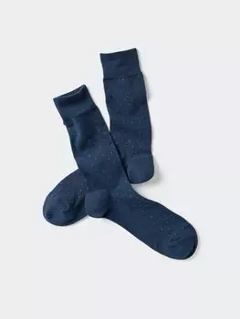 Носки в горошек Uniqlo, цвет 68 синий