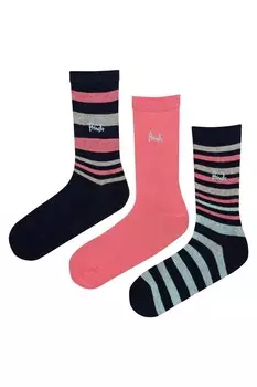 Носки в модную полоску, 3 пары Pringle, синий