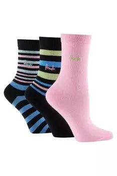 Носки в модную полоску, 3 пары Pringle, черный