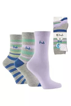 Носки в модную полоску, 3 пары Pringle, серый