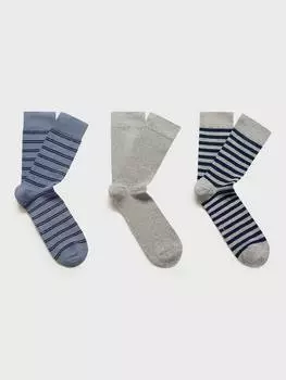 Носки в полоску для экипажа Mango, разноцветный
