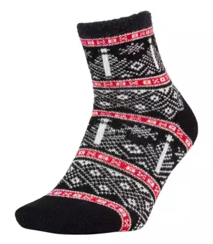 Носки в полоску с скандинавским деревом для взрослых Northeast Outfitters Cosy Cabin для взрослых, черный