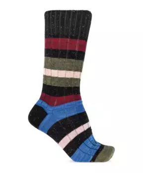 Носки в полоску с узором Paul Smith, мультиколор