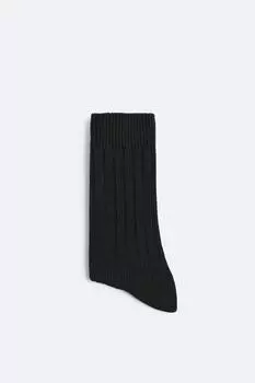 Носки в ребрику ZARA, черный