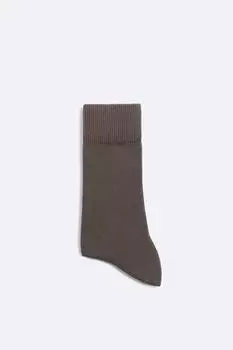 Носки в ребрику ZARA, кэмел