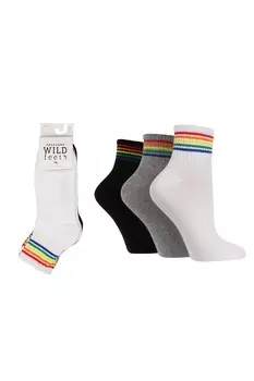 Носки в рубчик длиной до щиколотки Wild Feet, белый