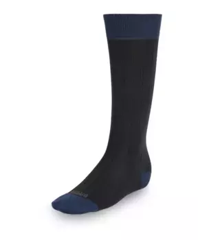 Носки в рубчик из функциональной пряжи Boggi Milano, черный